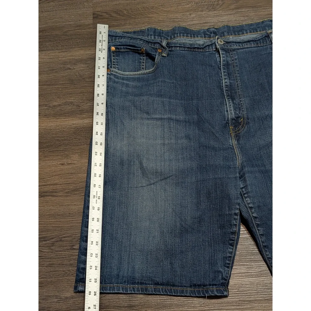 Levis 569 Loose Straight Denim Shorts Mens 48 Blue Medium Wash Baggy Jeans